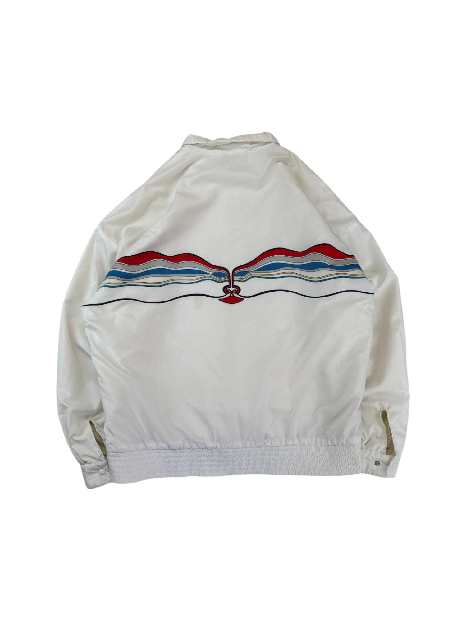 Vintage Adidas Sportjacke 80s Ivan Lendl "The Face" Made In West Germany Weiß 48 S-M