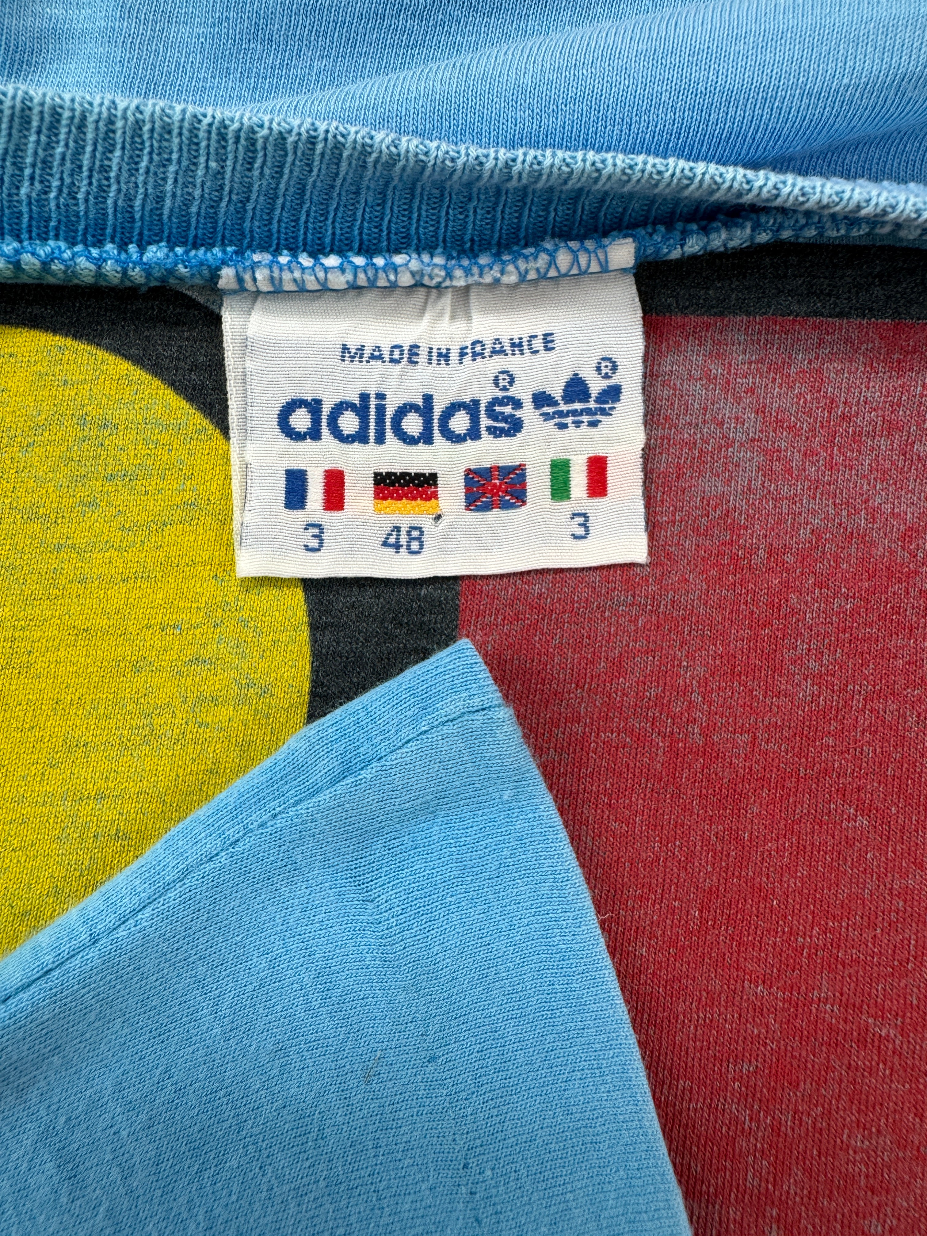 Vintage Adidas By Ventex Shirt 80s Ivan Lendl Made In France Blau (48) S-M