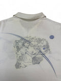 Vintage Adidas Poloshirt 90s Stefan Edberg Weiß (48) M-L