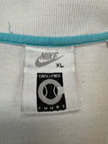 Vintage Nike Poloshirt 90s Challenge Court Andre Agassi Weiß Rot XL
