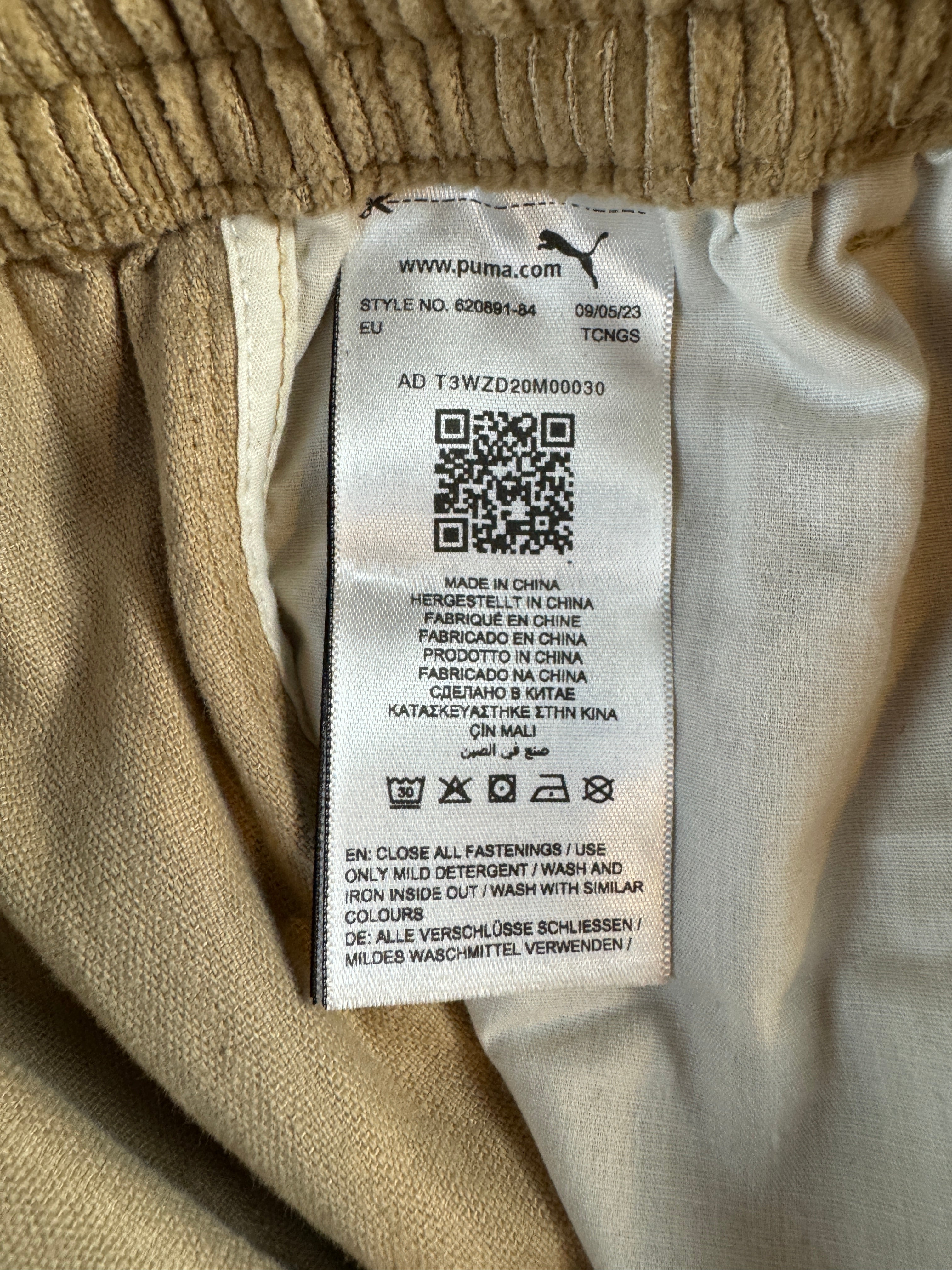 Puma x Rhuigi Cordhose Deadstock Neu Mit Etikett Braun L