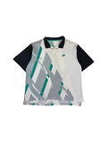 Vintage Nike Challenge Court Polo 1992 Andre Agassi Weiß L-XL