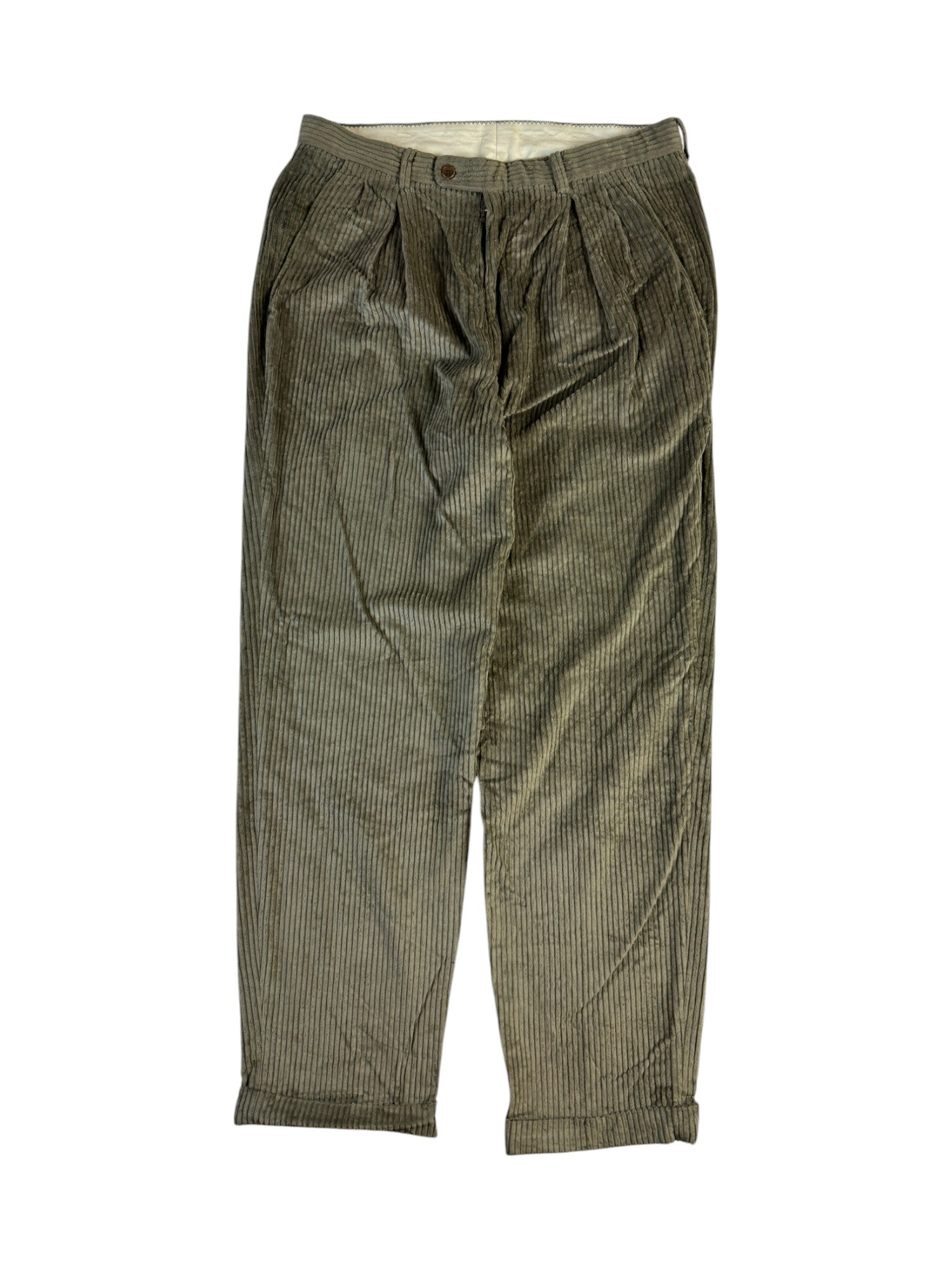 Vintage Windsor Cordhose 80s Made For Oliver Herrenmoden Hamburg Made In West Germany Braun L-XL