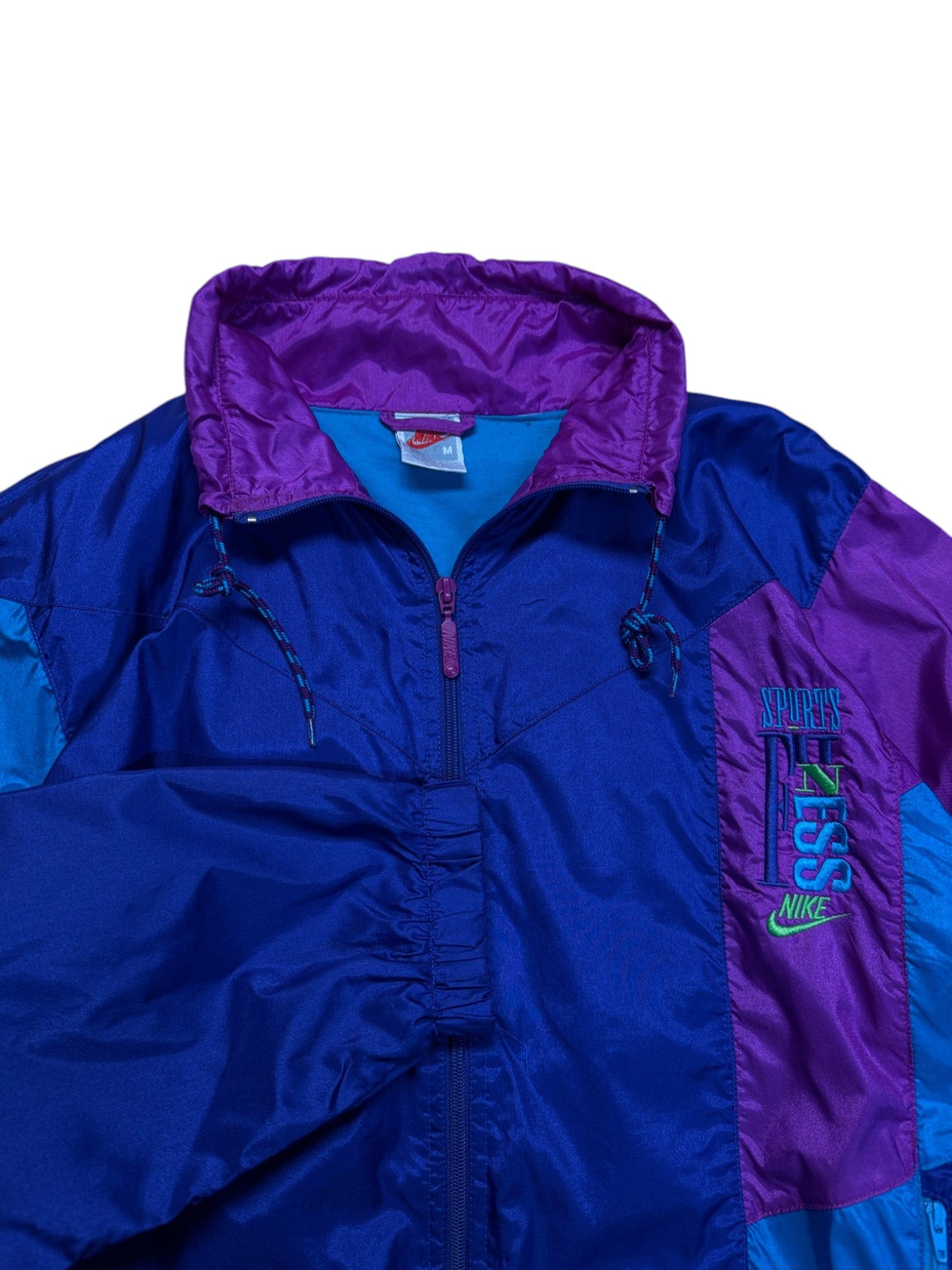 90s Nike Sportanzug "Sports Fitness" Dunkelblau Lila M - RareRags