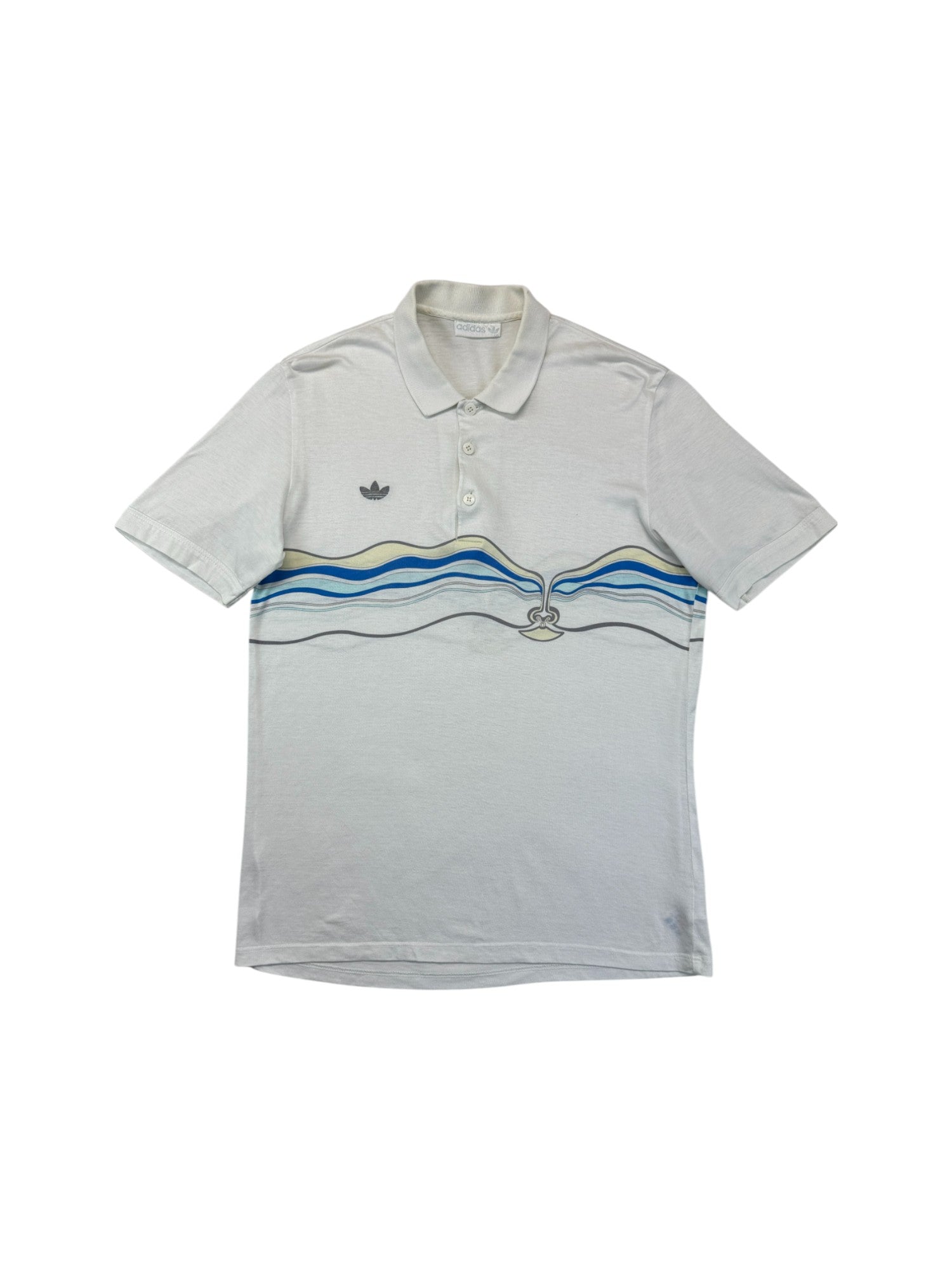 Vintage Adidas Polo 1986 Ivan Lendl "The Face" Made In West Germany Weiß (D50) M