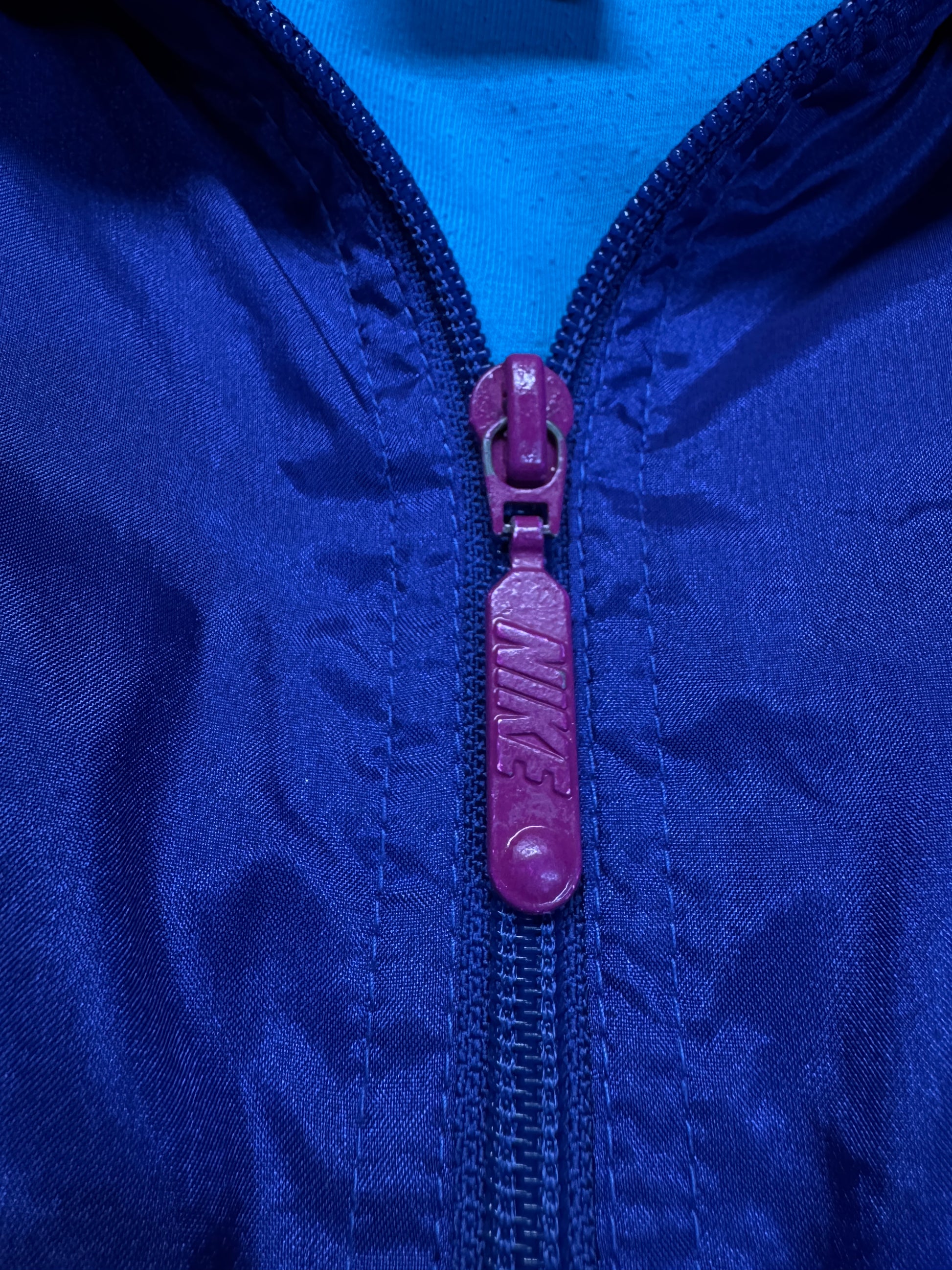 90s Nike Sportanzug "Sports Fitness" Dunkelblau Lila M - RareRags