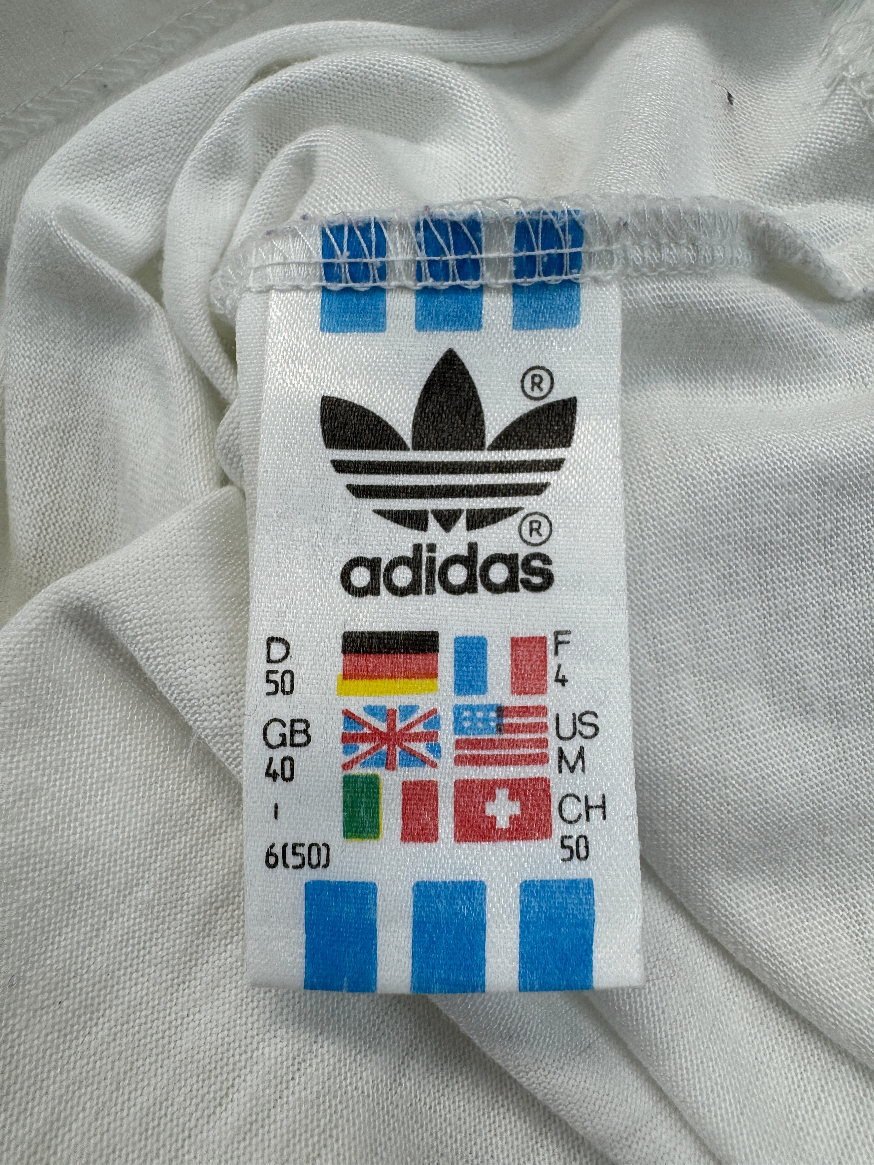 Vintage Adidas Polo 1986 Ivan Lendl "The Face" Made In West Germany Weiß (D50) M