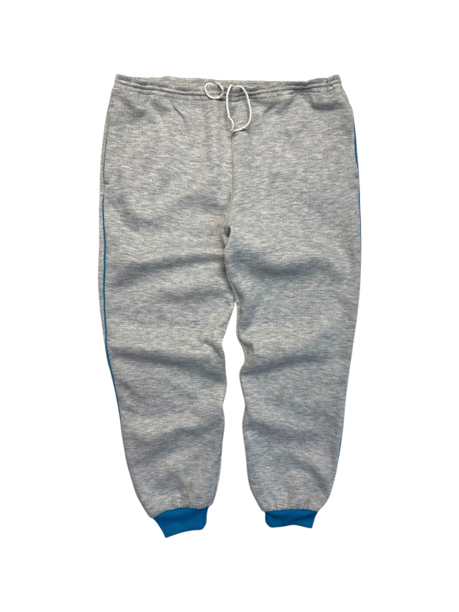 80s Adidas Raglan Sweatsuit Grau Blau D7 M-L - RareRags