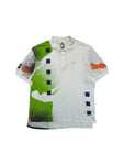 Vintage Nike Poloshirt 1989 Challenge Court Andre Agassi Weiß Grün XL