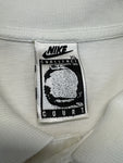 Vintage Nike Poloshirt 1989 Challenge Court Andre Agassi Weiß Grün XL