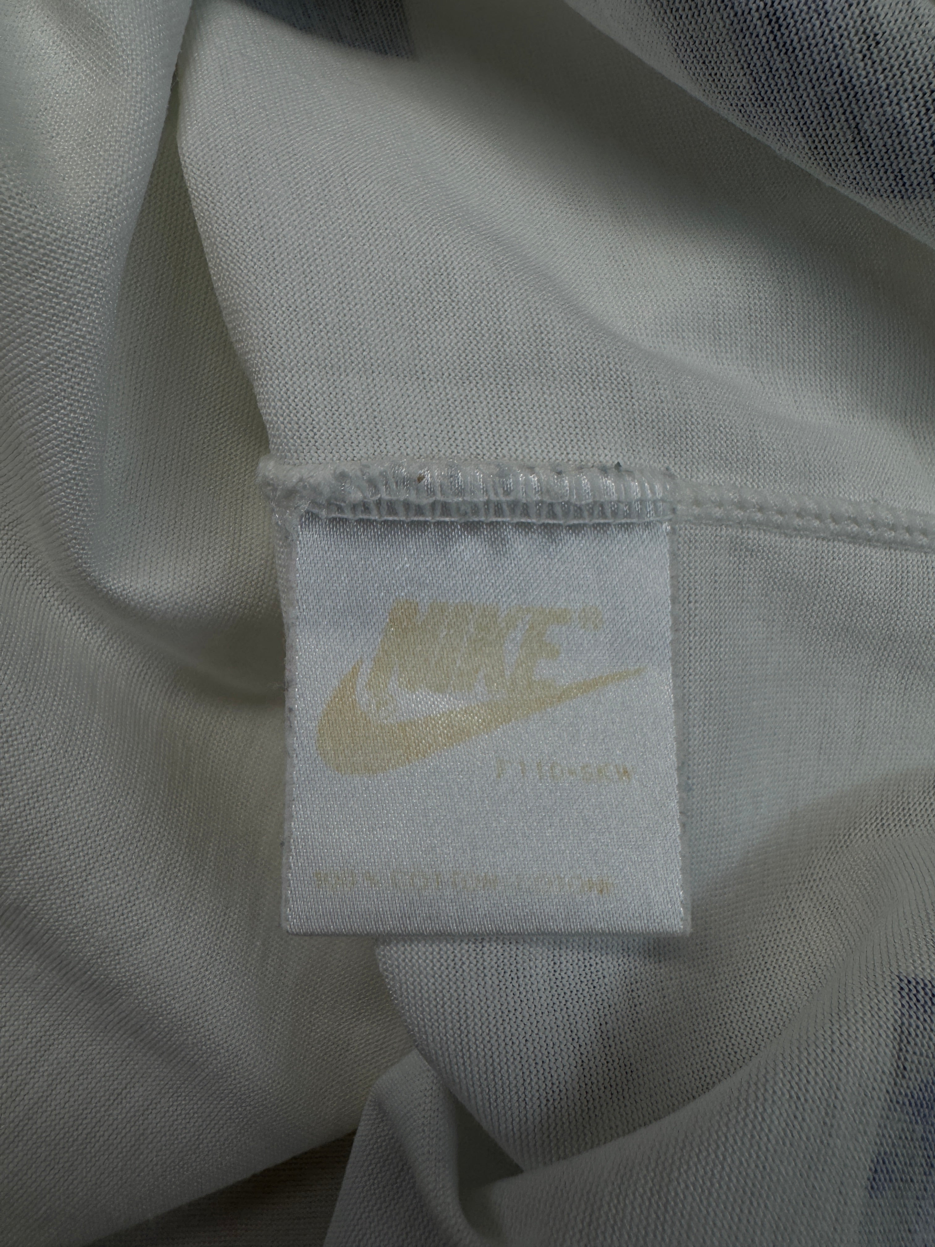 Vintage Nike Poloshirt 1989 Challenge Court Andre Agassi Weiß Grün XL