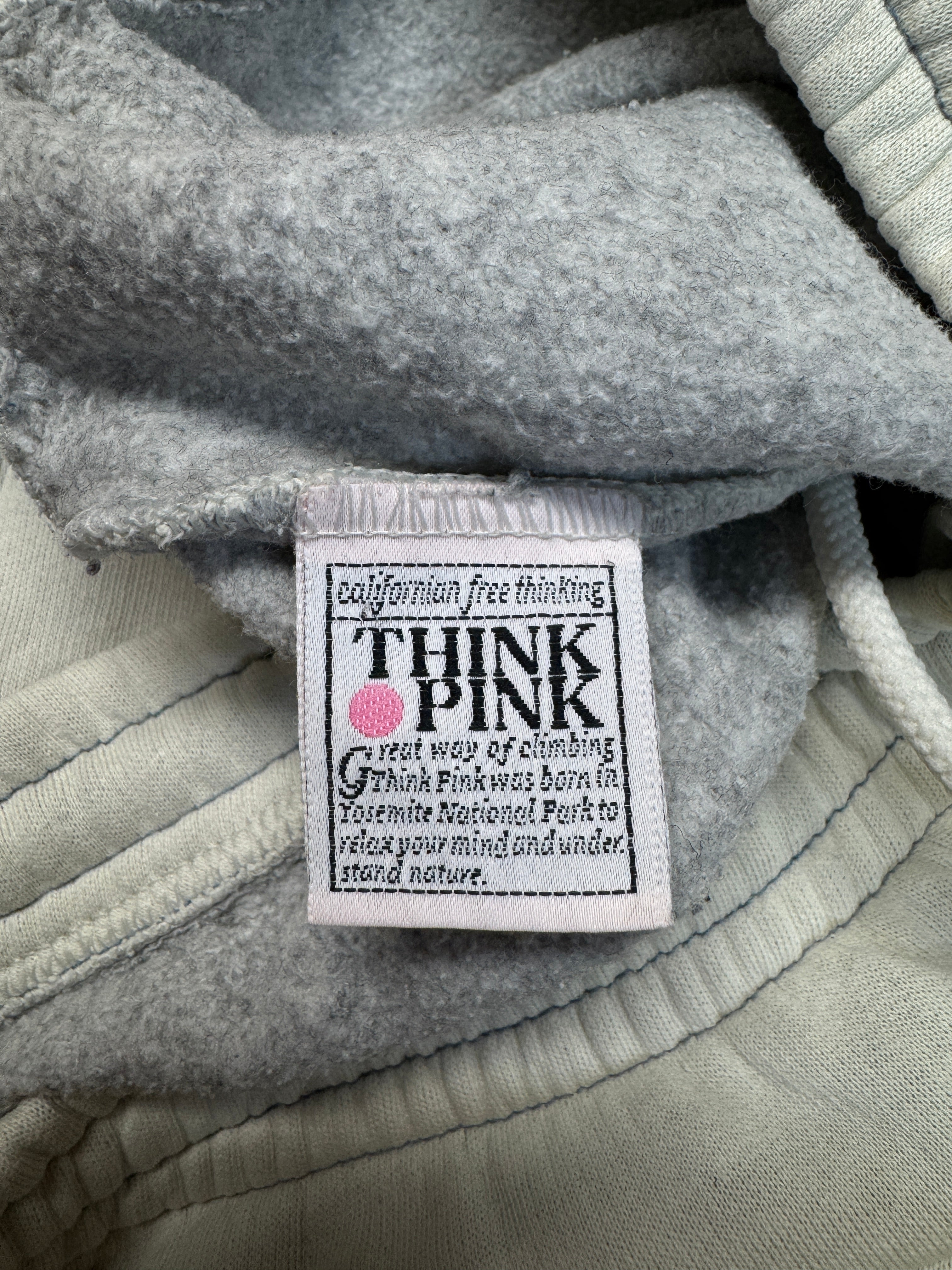 80s Think Pink Sweatsuit Grau M-L - RareRags