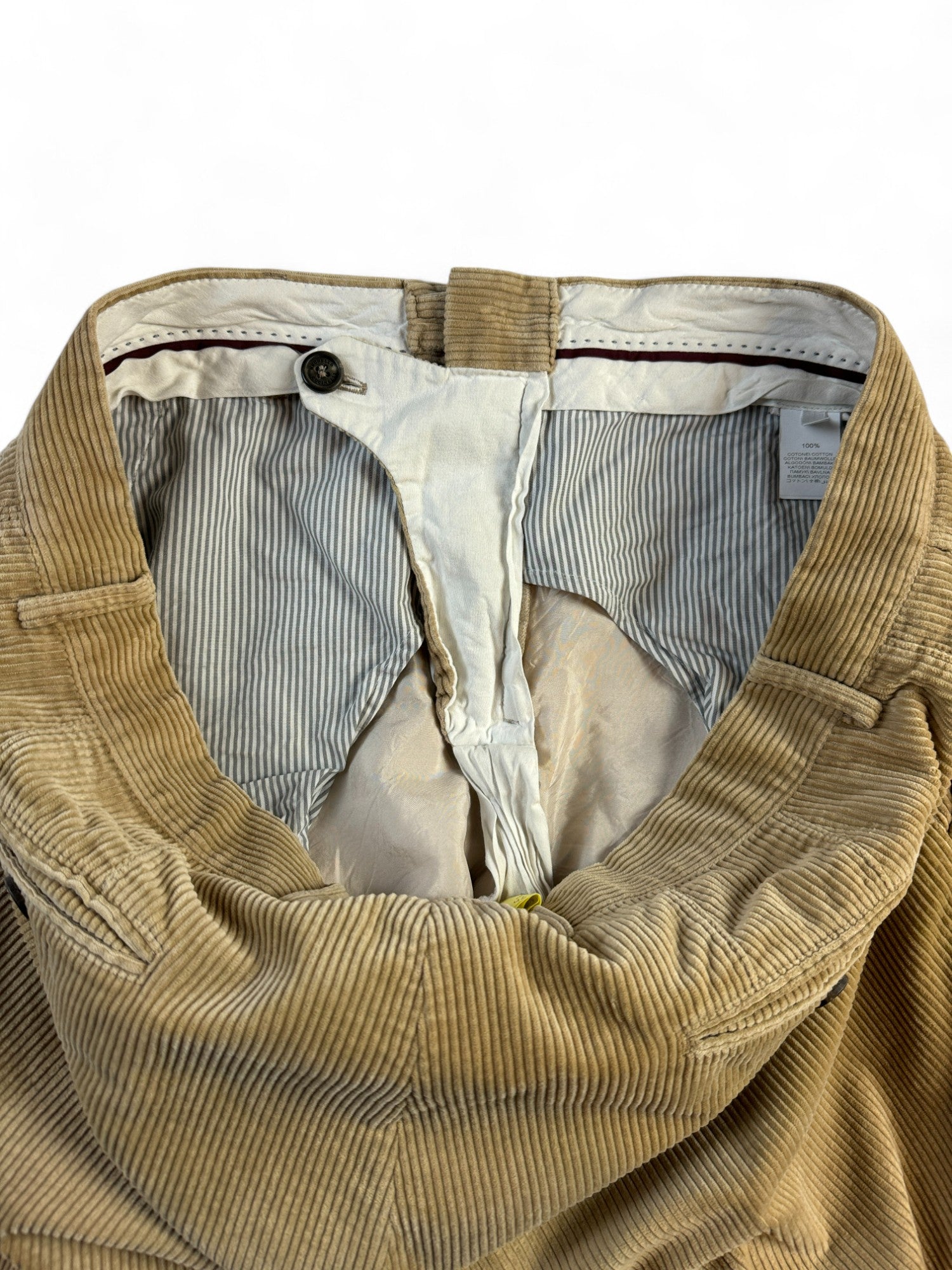 Vintage Brunello Cucinelli Cordhose 90s Made In Italy Braun (56) XL-XXL