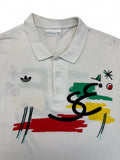 Vintage Adidas Polo 1988 Stefan Edberg Made In Portugal Weiß D54 XL