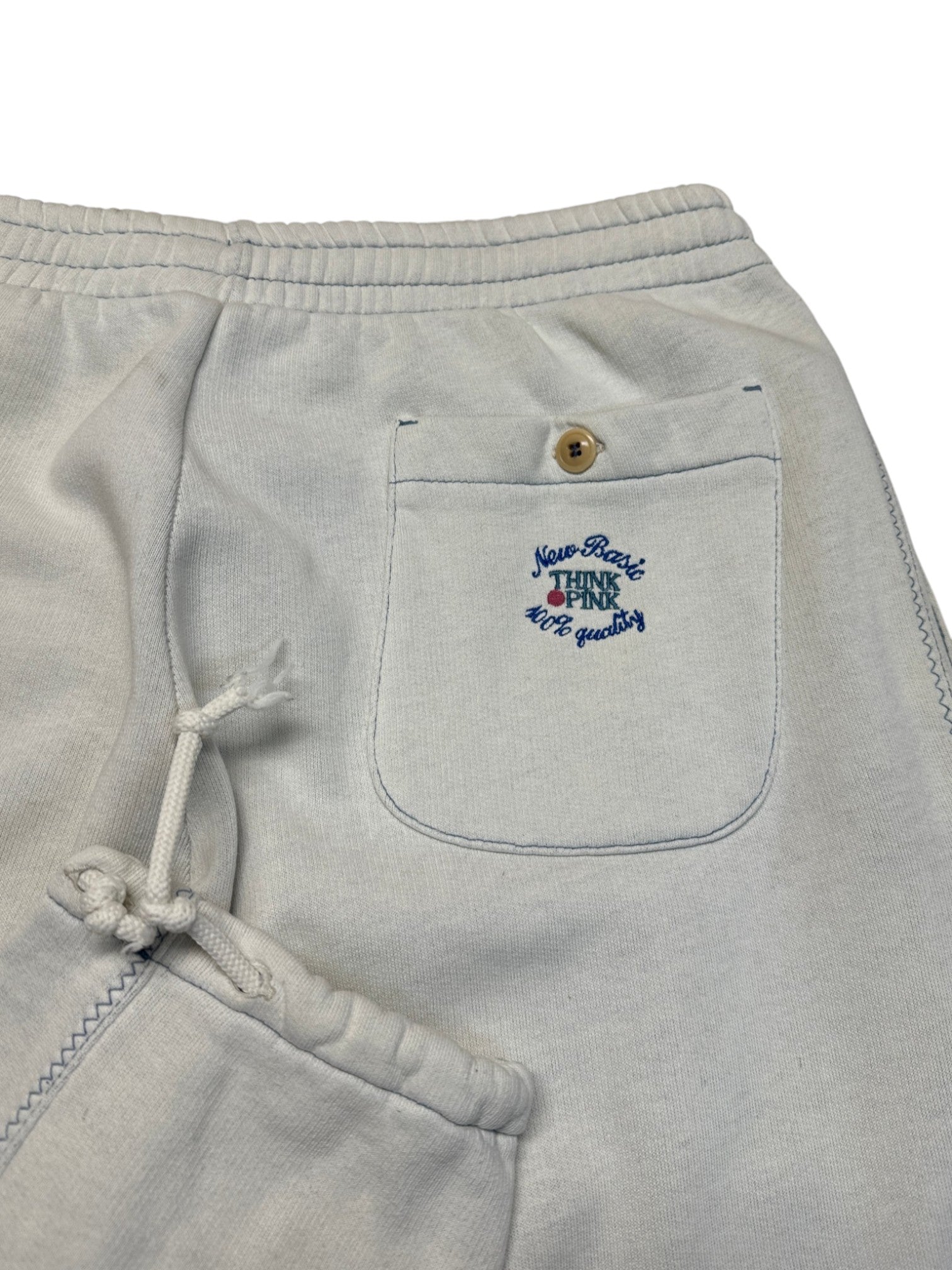 80s Think Pink Sweatsuit Grau M-L - RareRags