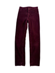 Vintage Wrangler Cordhose 80s Talon Zip Dunkelrot 29-31