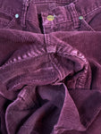 Vintage Wrangler Cordhose 80s Talon Zip Dunkelrot 29-31