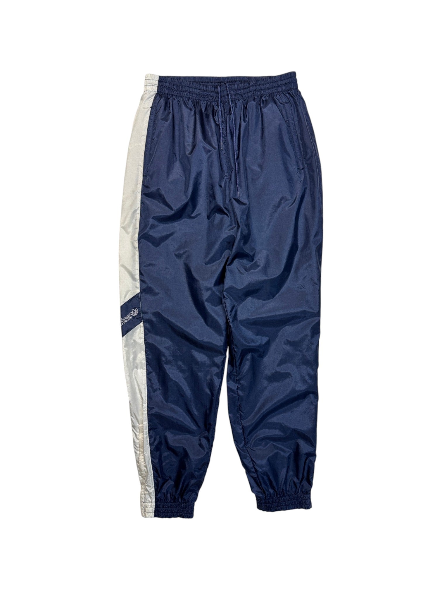 90s Adidas Nylon Sportanzug Dunkelblau Grün/Türkis D6 M - RareRags