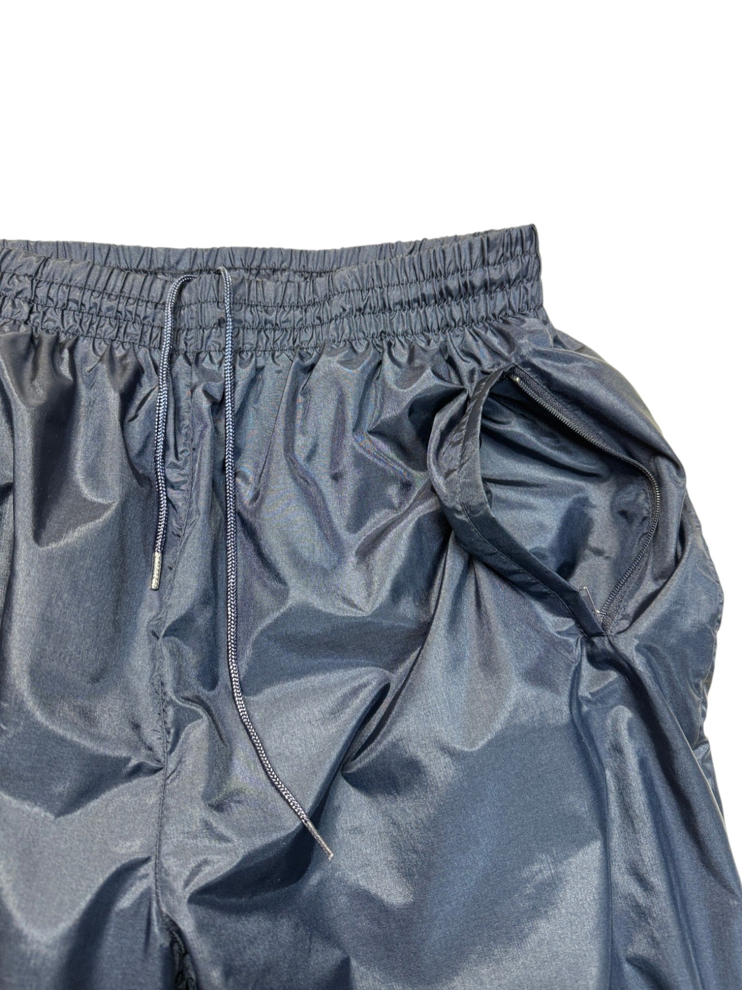 90s Adidas Nylon Sportanzug Dunkelblau Grün/Türkis D6 M - RareRags