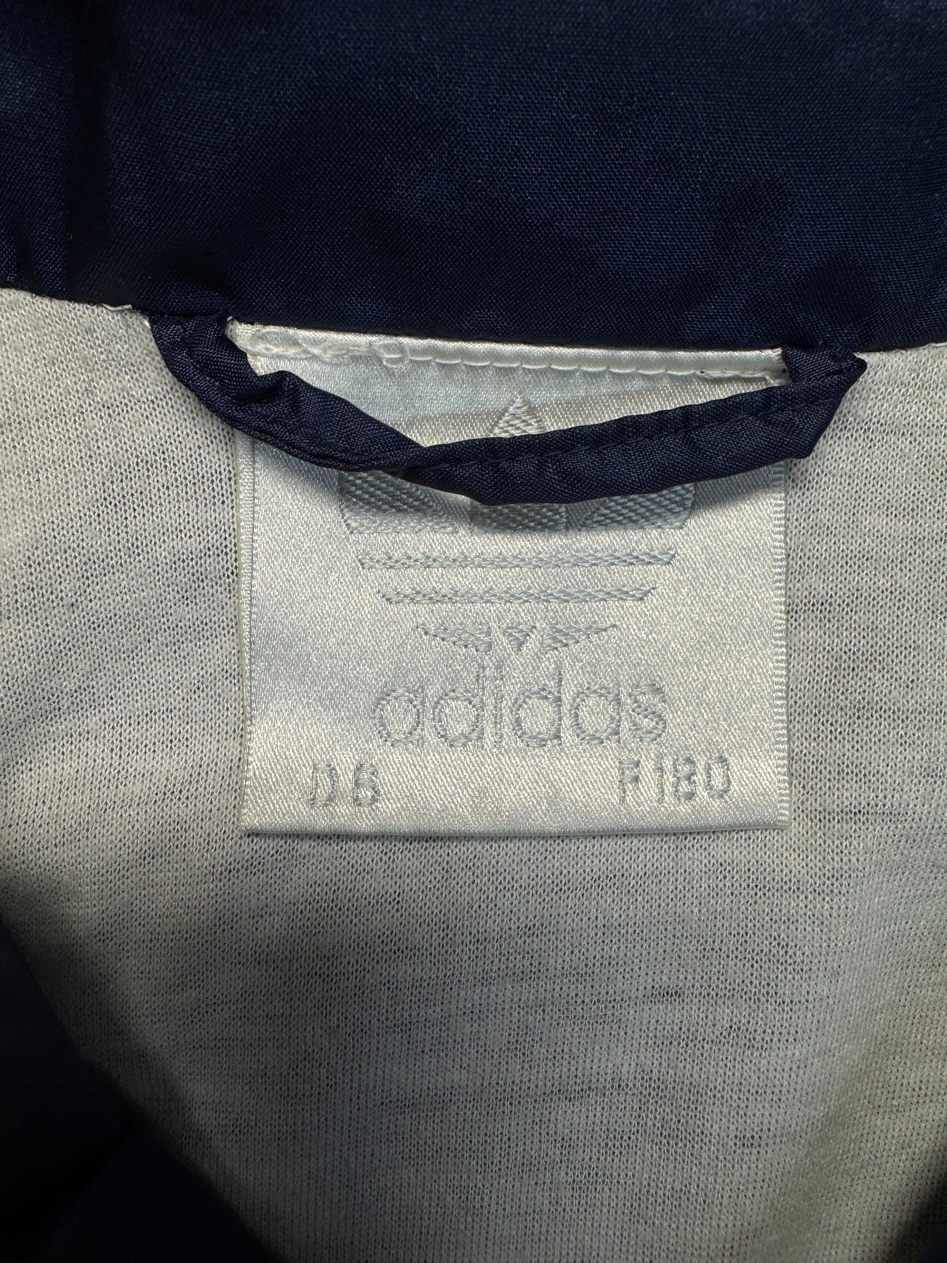 90s Adidas Nylon Sportanzug Dunkelblau Grün/Türkis D6 M - RareRags