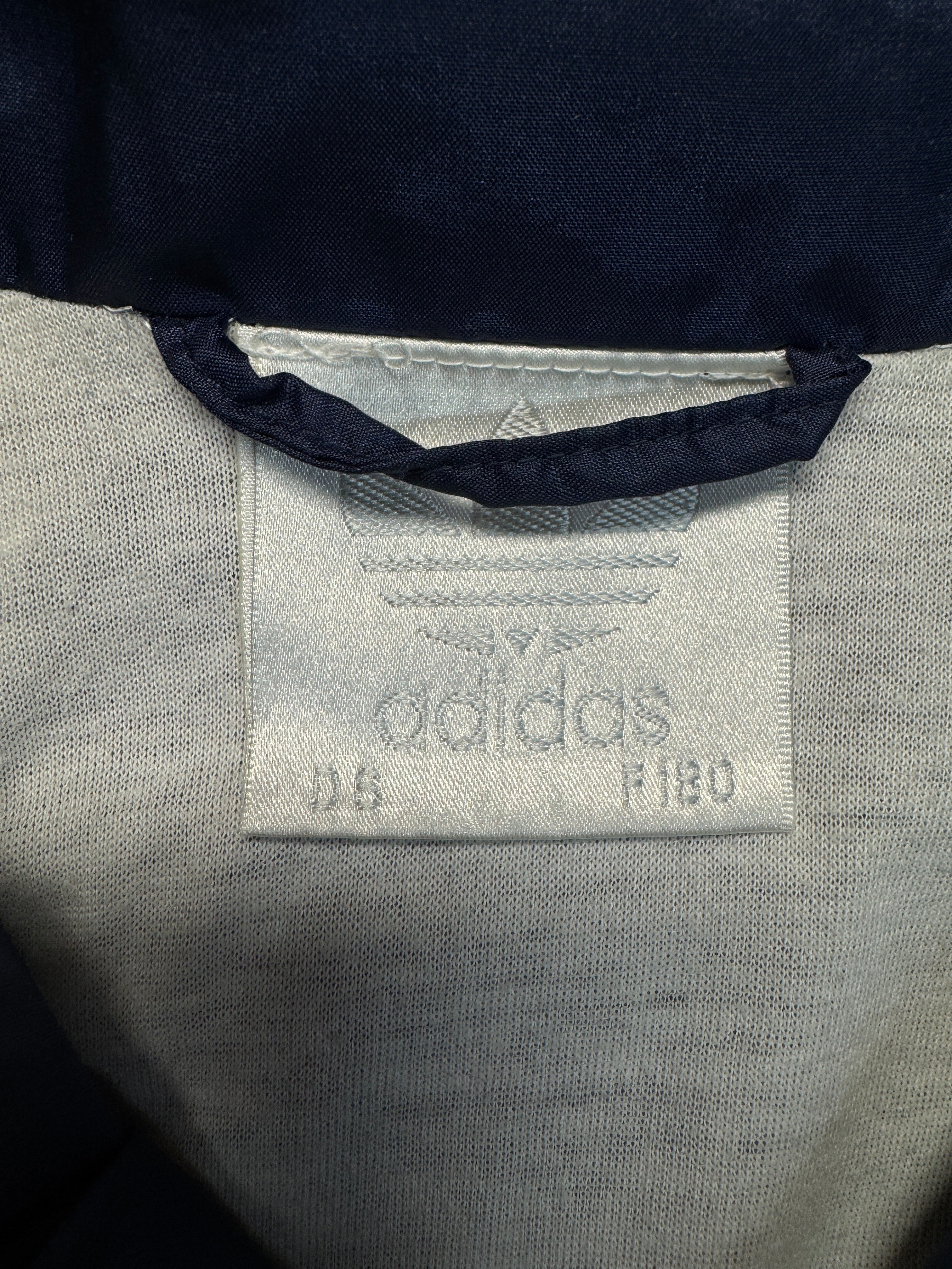 90s Adidas Nylon Sportanzug Dunkelblau Grün/Türkis D6 M - RareRags