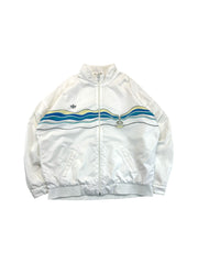 Vintage Adidas Sportjacke 80s Ivan Lendl "The Face" Made In West Germany Weiß 56 XXL