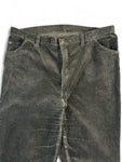 Vintage Wrangler Cordhose 80s Talon Zip Dunkelbraun XL-XXL