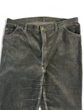Vintage Wrangler Cordhose 80s Talon Zip Dunkelbraun XL-XXL
