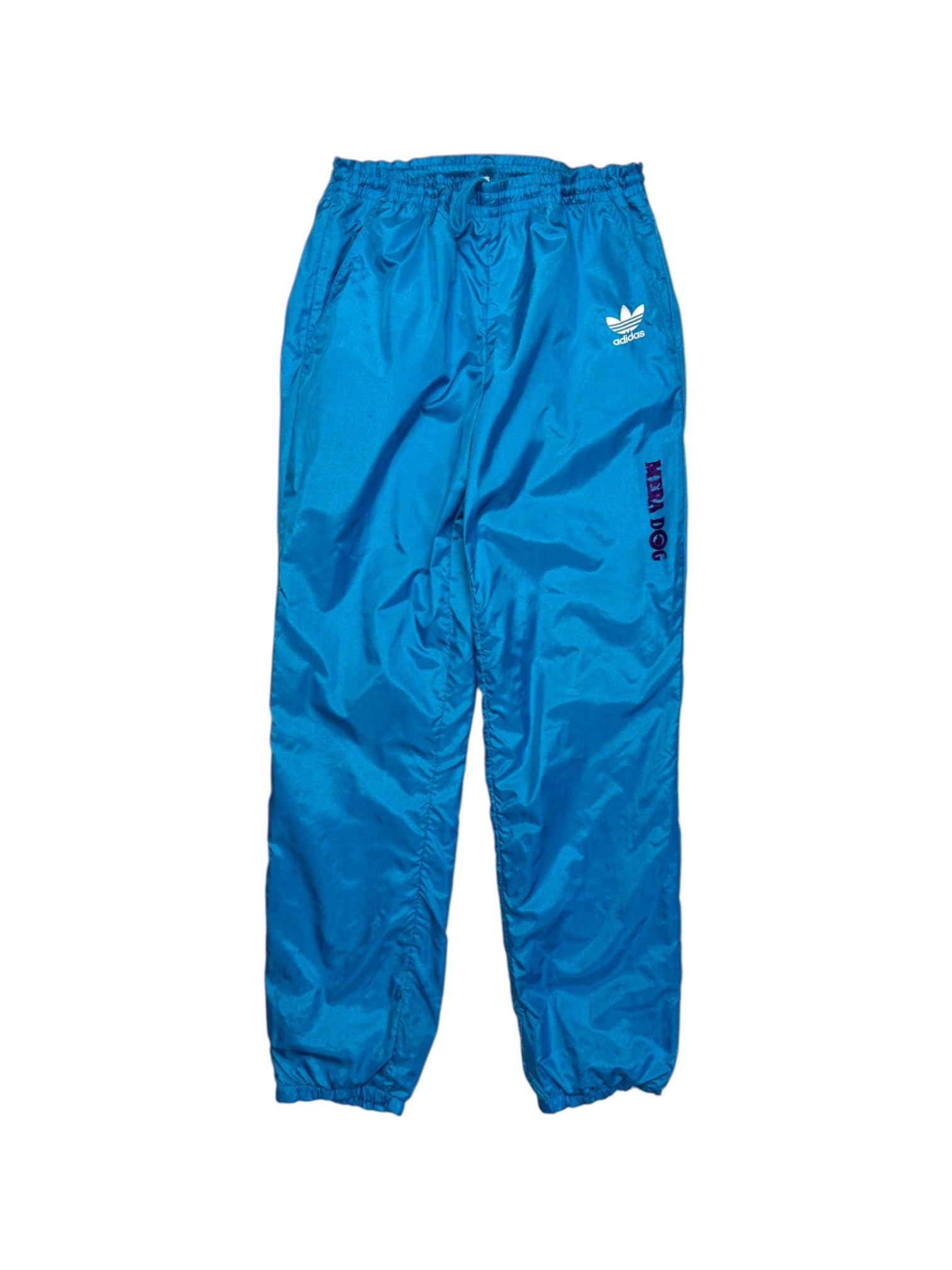 90s Adidas Nylon Sportanzug "Landesgruppe Hessen"-Polizei Blau Grün D5 M - RareRags