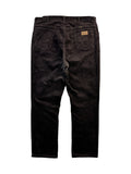 Vintage Wrangler Cordhose 80s Talon Zip Dunkelbraun XL-XXL