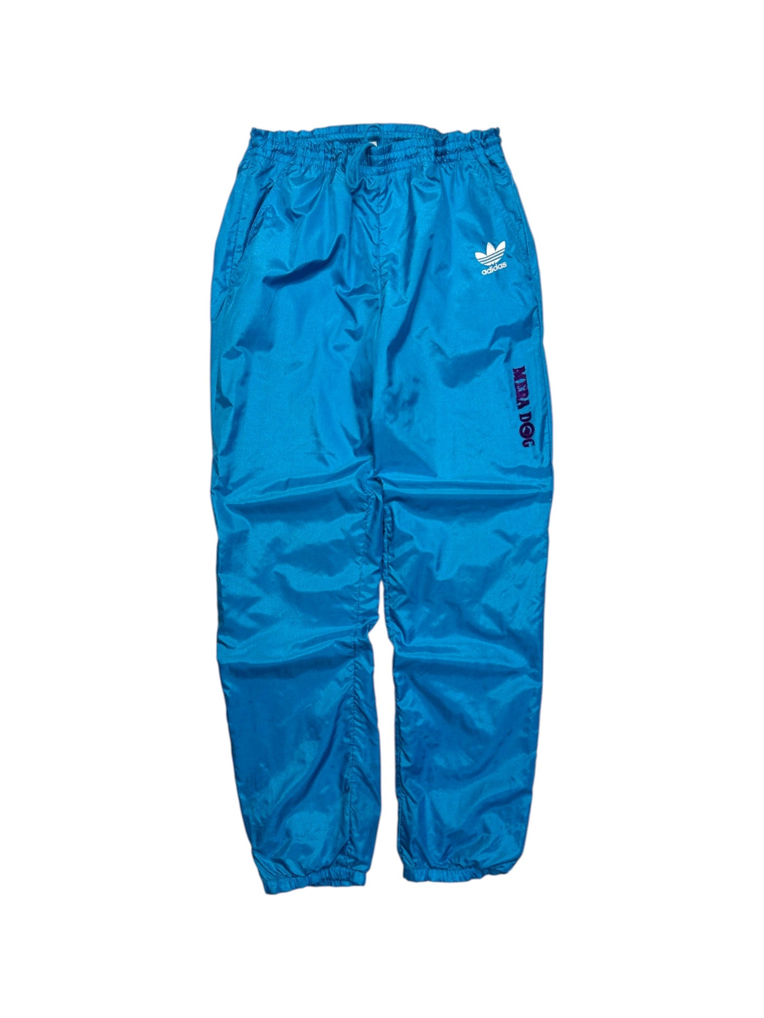 90s Adidas Nylon Sportanzug "Landesgruppe Hessen"-Polizei Blau Grün D5 M - RareRags