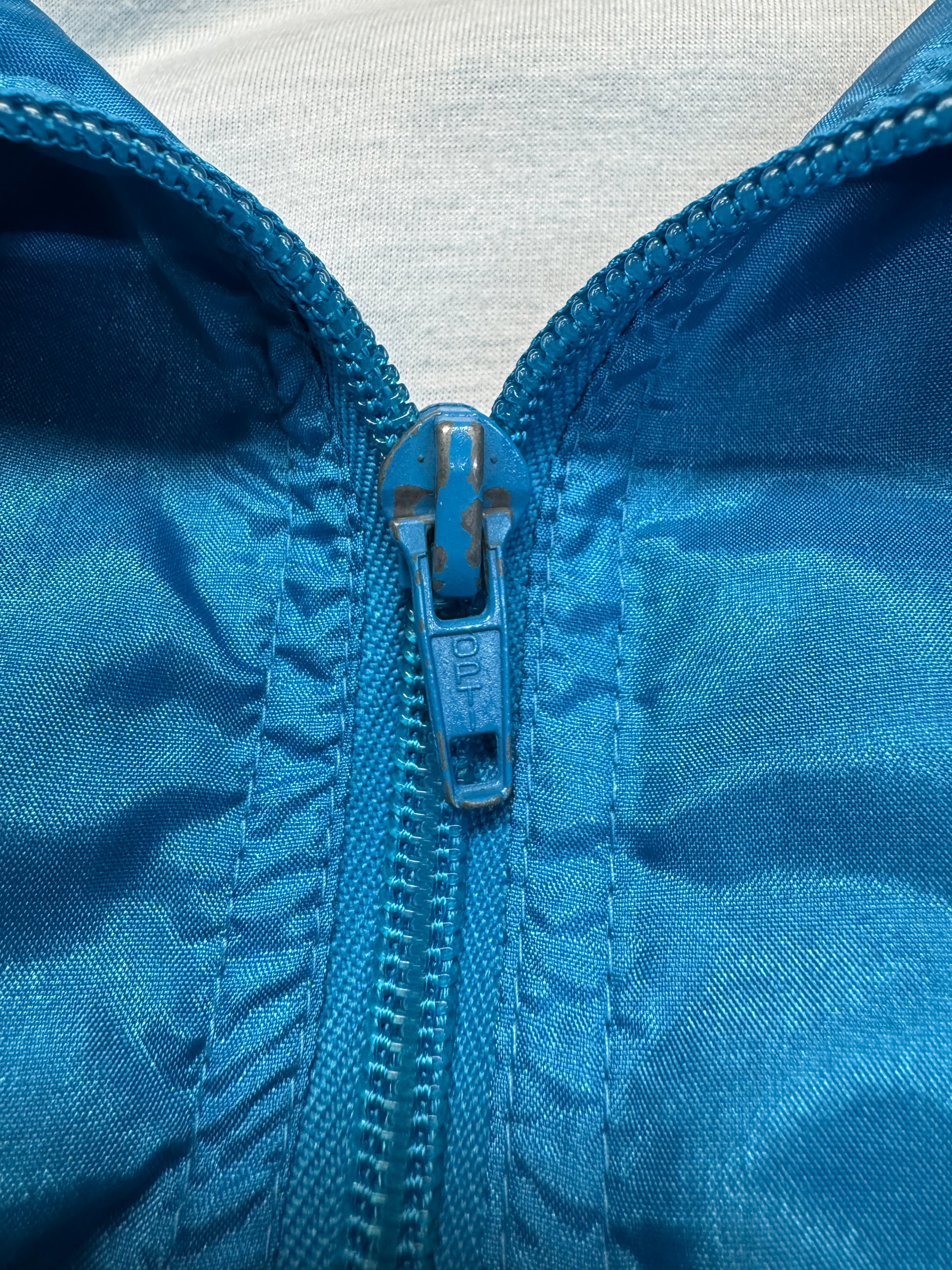 90s Adidas Nylon Sportanzug "Landesgruppe Hessen"-Polizei Blau Grün D5 M - RareRags