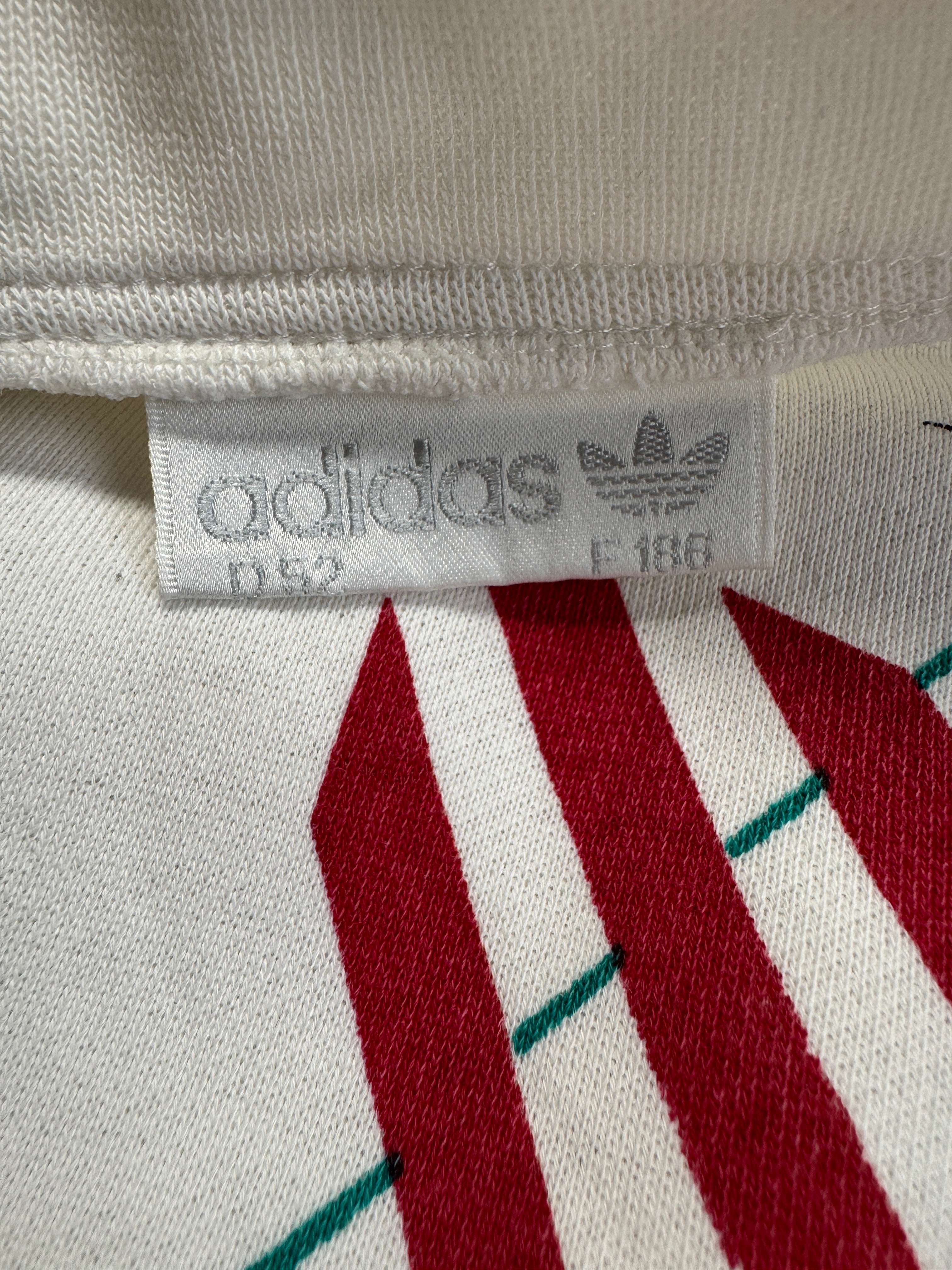 Vintage Adidas Pullunder 80s Stefan Edberg Weiß D52 L