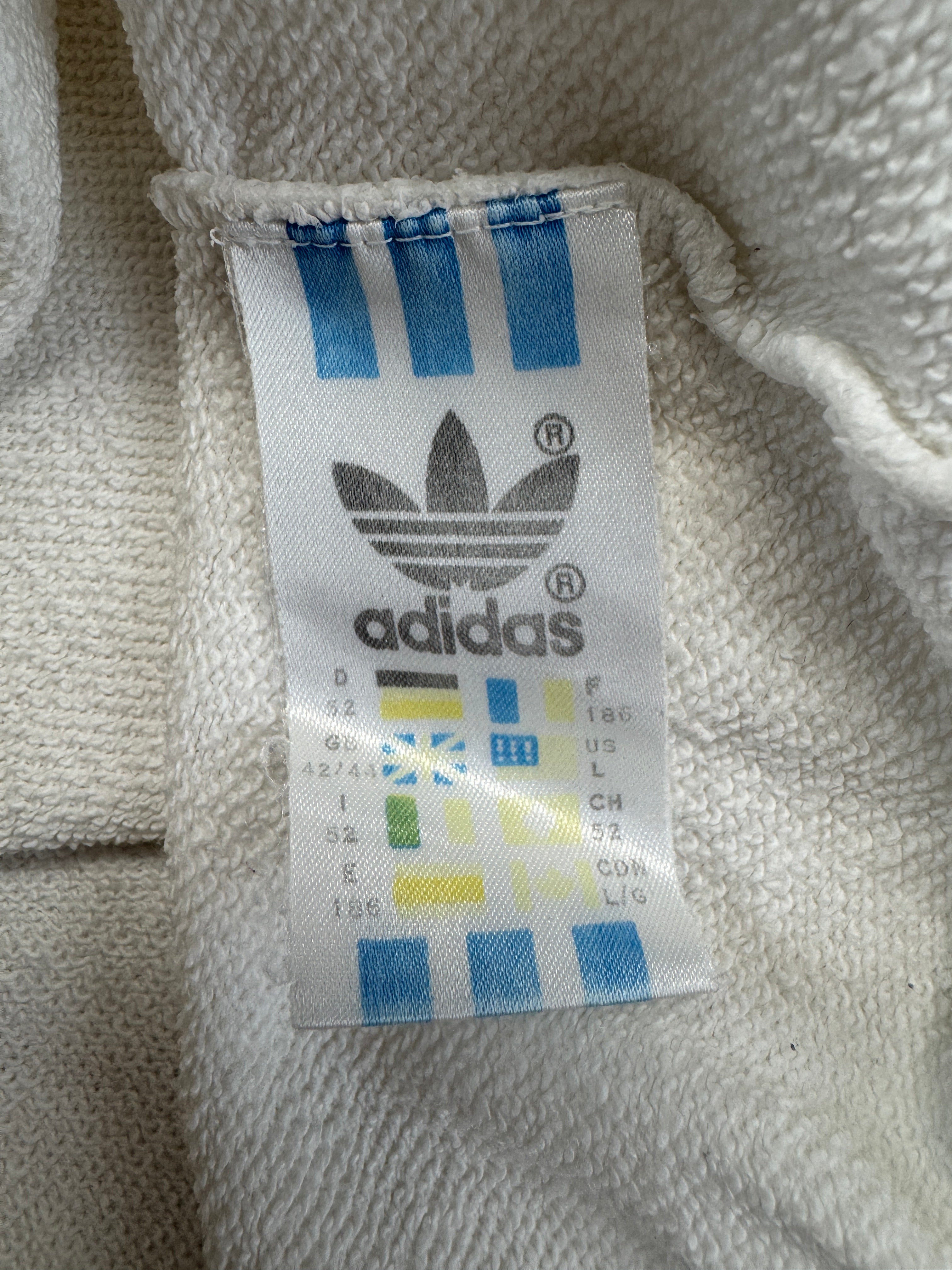 Vintage Adidas Pullunder 80s Stefan Edberg Weiß D52 L