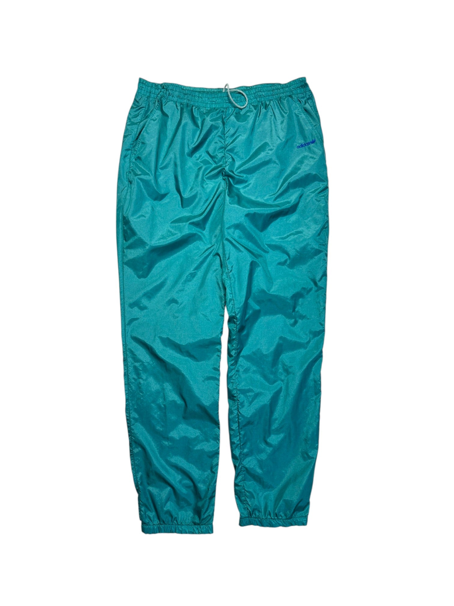 90s Adidas Nylon Sportanzug Grün Blau D5 M - RareRags