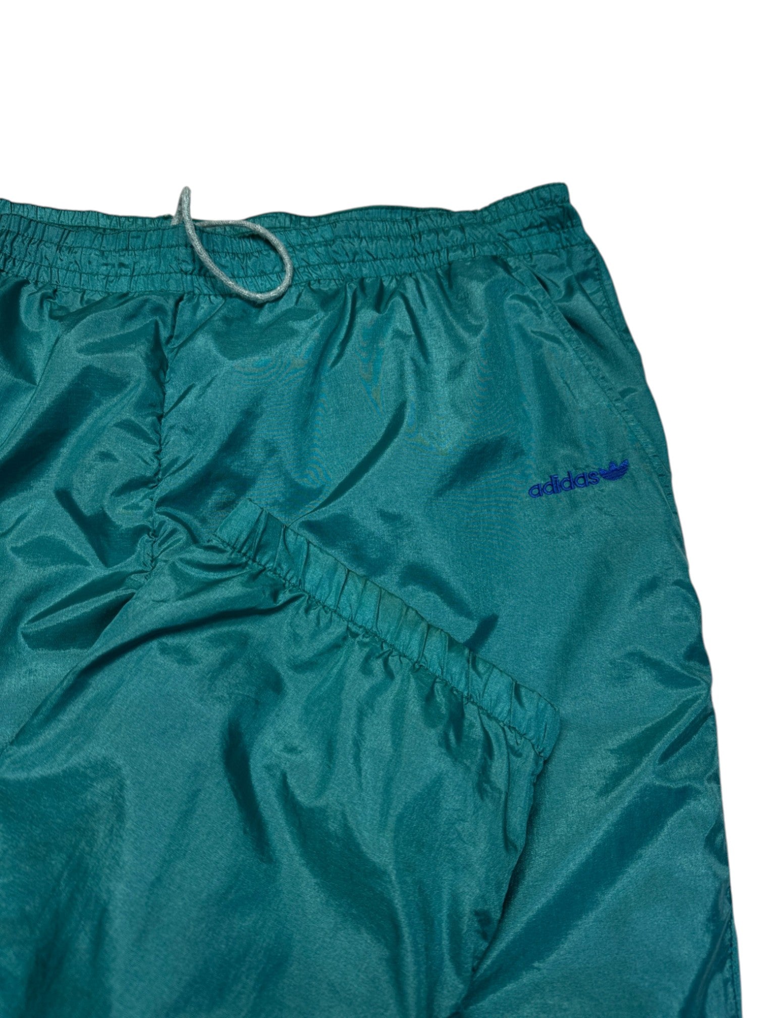 90s Adidas Nylon Sportanzug Grün Blau D5 M - RareRags