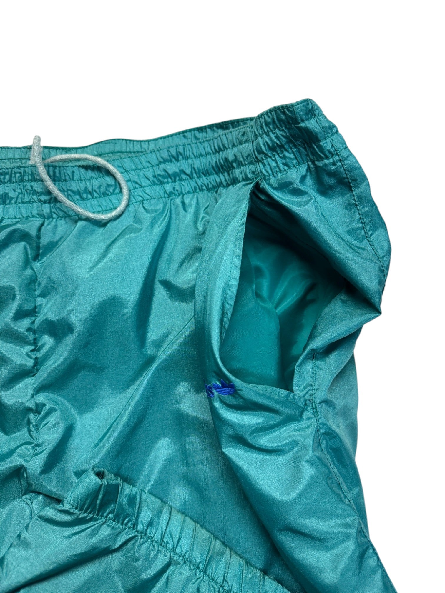 90s Adidas Nylon Sportanzug Grün Blau D5 M - RareRags