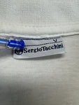 Vintage Sergio Tacchini Poloshirt 90s Tennis Weiß D50 M-L