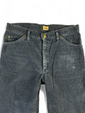 Vintage Lee Cordhose 70s Talon Zip "Superslim" Made In Belgium Dunkelblau W33 L36
