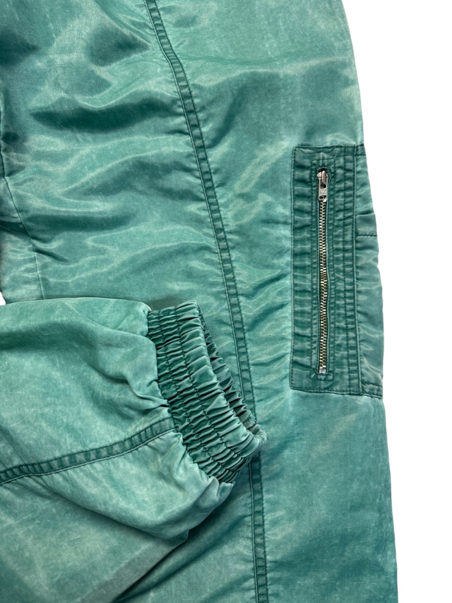 90s Adidas Padded Nylon Bomber Set "The hottest News" Changierend Grün D5 S-M - RareRags