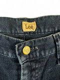 Vintage Lee Cordhose 70s Talon Zip "Superslim" Made In Belgium Dunkelblau W33 L36