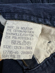Vintage Lee Cordhose 70s Talon Zip "Superslim" Made In Belgium Dunkelblau W33 L36