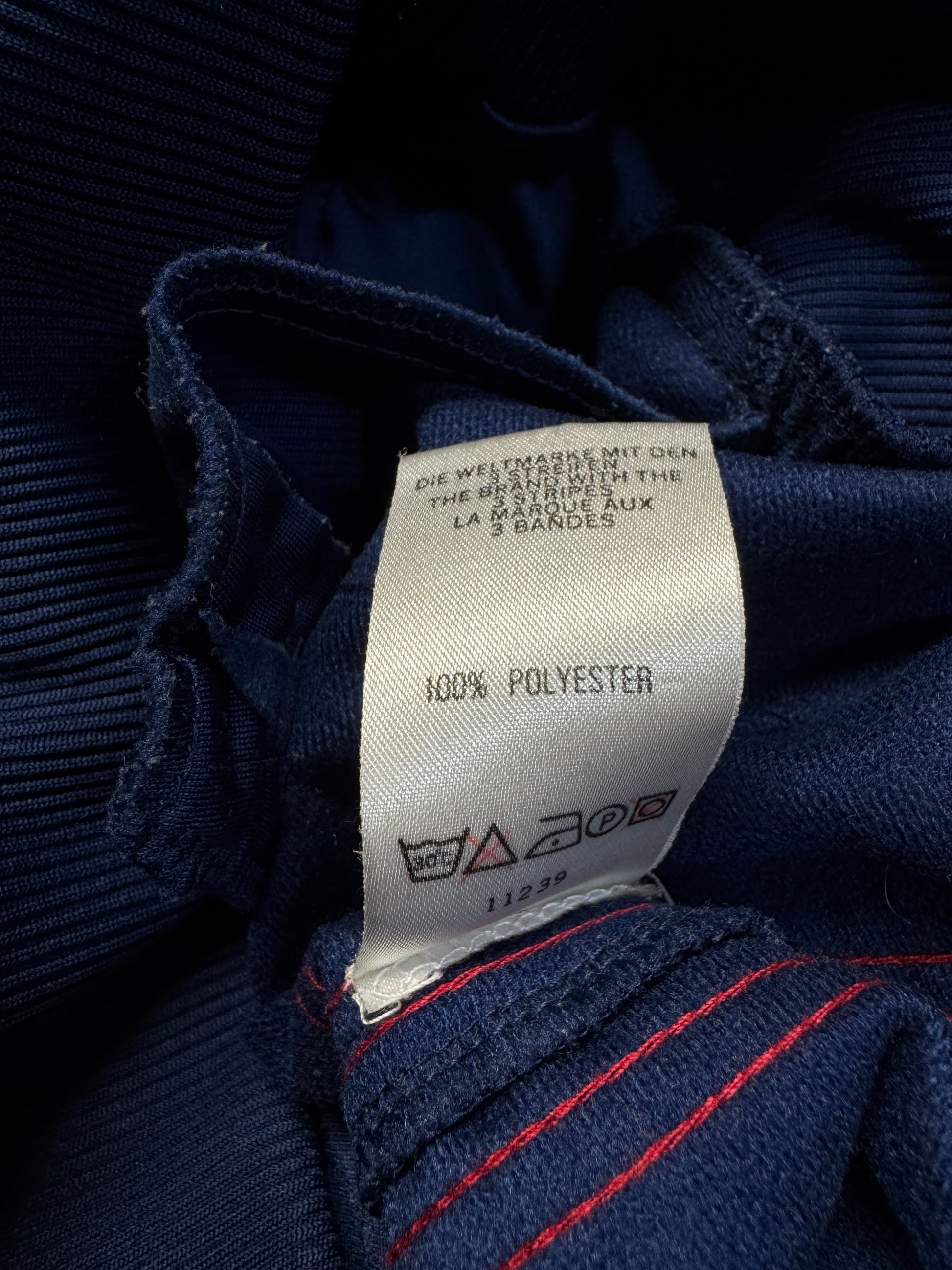 90s Adidas Sportanzug Big Trefoil Blau Rot D7 L - RareRags