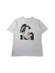 Vintage Japan Shirt 90s Geisha Kunstdruck Single Stitch Weiß L