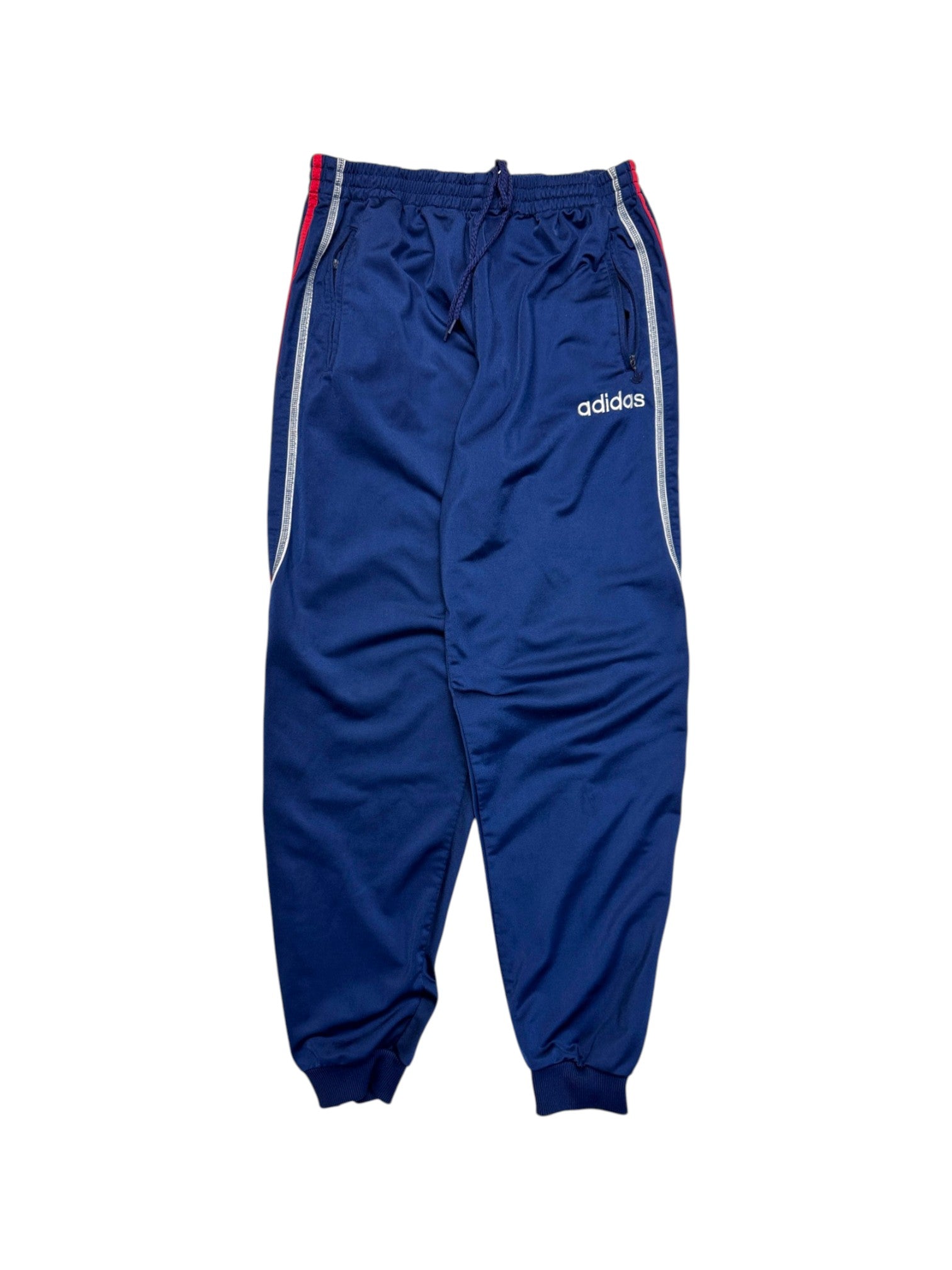 90s Adidas Sportanzug Big Trefoil Blau Rot D7 L - RareRags