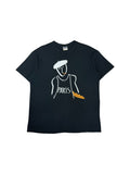 Vintage Sol's Shirt 90s Paris Smoking Silhouette Art Schwarz XL