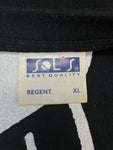 Vintage Sol's Shirt 90s Paris Smoking Silhouette Art Schwarz XL