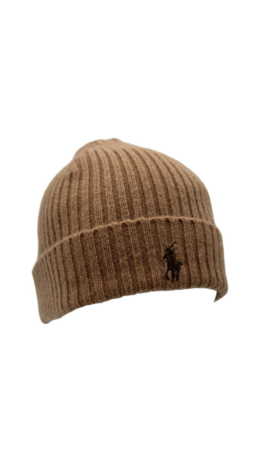 Ralph Lauren Beanie Lammwolle & Angora Braun One Size
