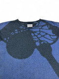 Vintage Reebok Shirt 90s Shaq Attaq Slam Dunk Pixelated All Over Print Made In USA Single Stitch Schwarz Blau XXL