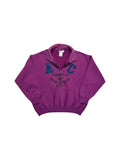 90s Adidas AAC Sweatsuit Halfzip Made In Singapore Lila D4 S